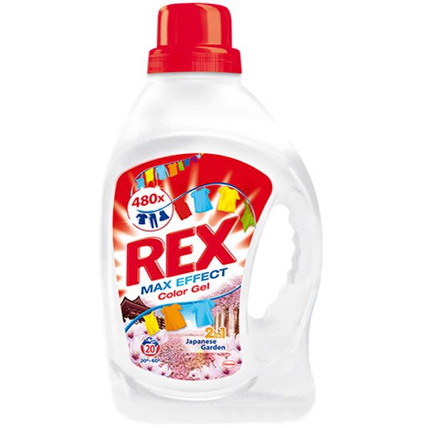 Гель для прання Rex Max Effect Color Квітуча Сакура 1.32 л