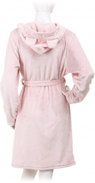 Халат з мікрофібри La Nuit капюшон з вушками р. XL рожевий