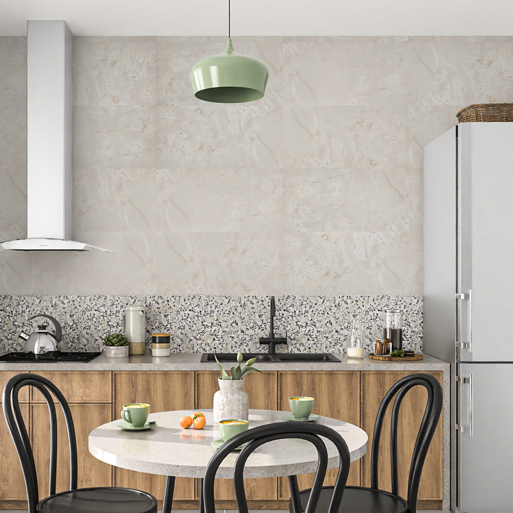 Плитка виниловая самоклеящаяся Sticker Wall светло-серый мрамор 600x300x1,5 мм SW-00000506