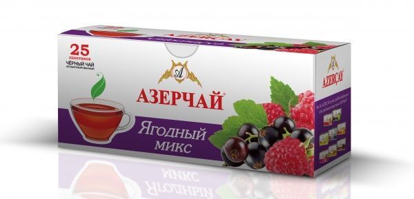Чай черный Azercay с ароматом ягод 25 шт. г1,8 