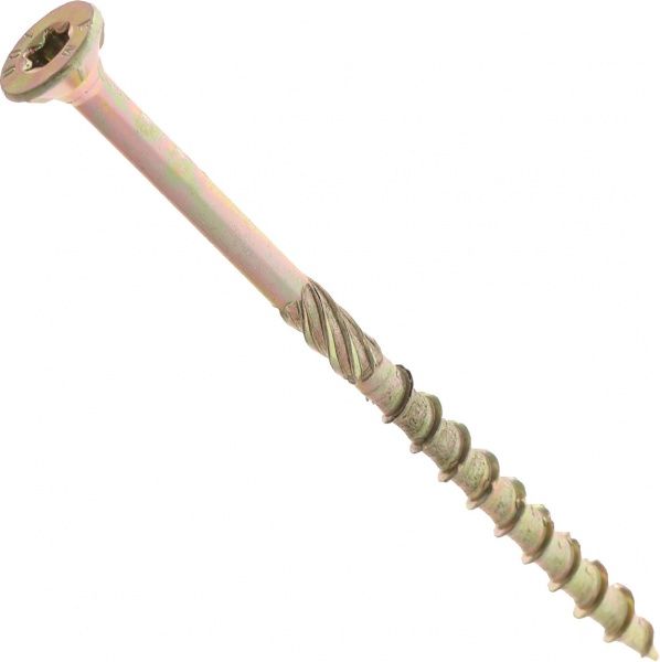 Шуруп конструкционный потайная головка ЦЖ 6x100 мм 1 шт. желтый цинк Expert Fix