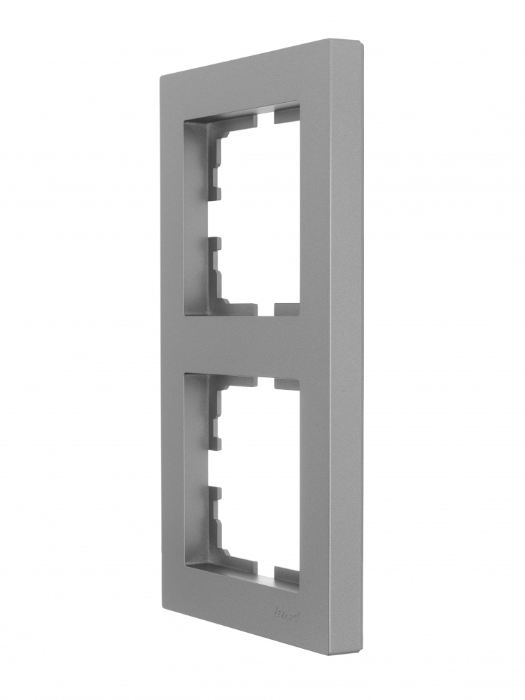 Рамка двомісна Lezard Vesna горизонтальна сірий 742-3500-152