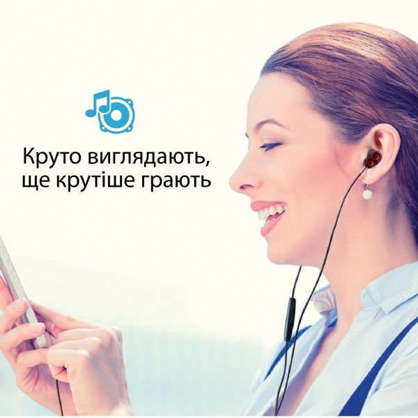 Наушники Promate Onyx Double Stereo red (onyx.maroon) 