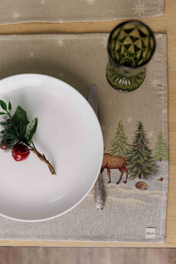 Серветка La Nuit Зимовий ліс 35x45 см