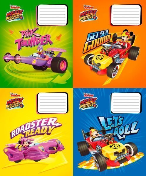 Зошит шкільний Mickey Mouse 12 аркушів у клітинку Міцар+