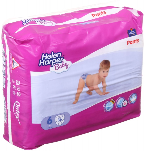 Подгузники-трусики Helen Harper Baby pants ХL 16+ кг 36 шт.
