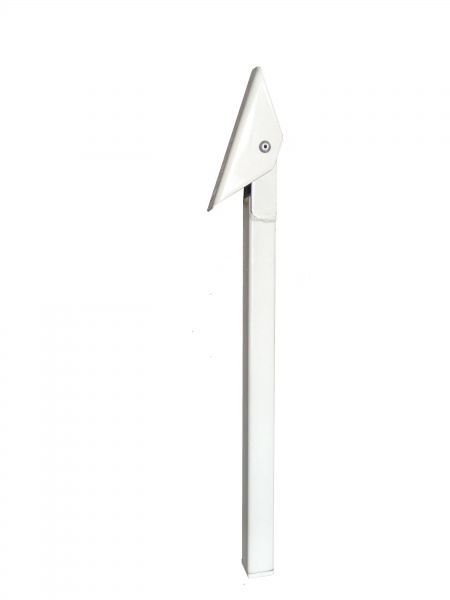 Стопор дверний відкидний 200х15 мм білий