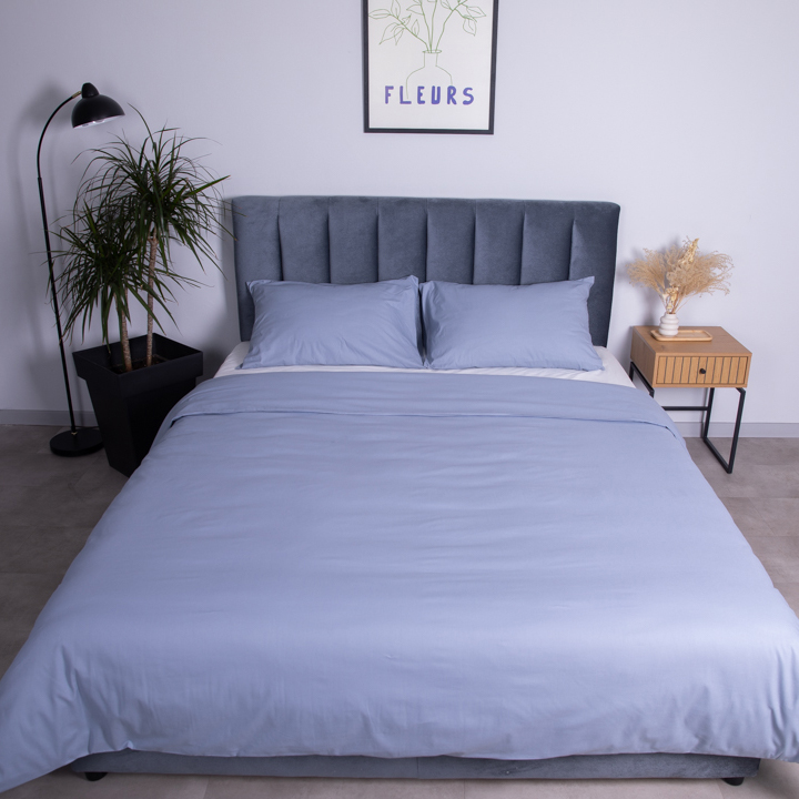 Комплект постільної білизни Mono 1.5 блакитний Luna