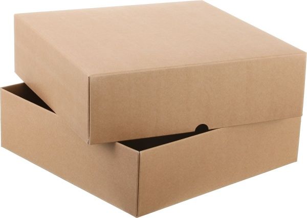 Коробка самосборная крафт 30х30х9 см