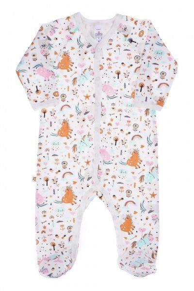 Человечек ТМ Софія Unicorns р.68 розовый/белый 160168 