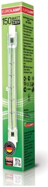 Лампа галогенная EUROLAMP 150 Вт R7S 230 В прозрачная SG-15018