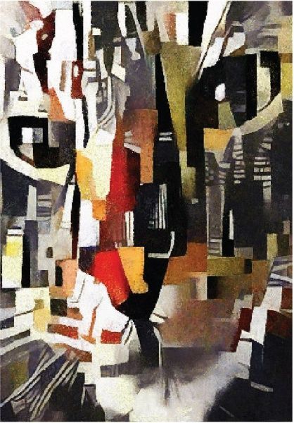 Постер Кошка графика Posterclub 