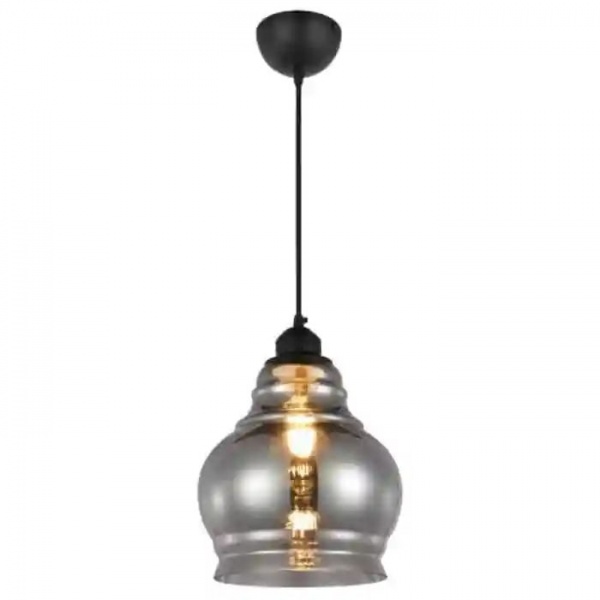 Світильник підвісний HOROZ ELECTRIC Rondo 1x60 Вт E27 титан 021-018-0001-010 