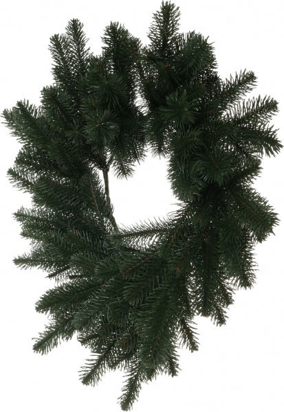 Венок новогодний литой Ковалевский зеленый d540 мм ВЛКз 