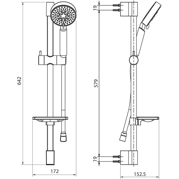 Душевой набор Koller Pool Neon 1,5 м SR05600 