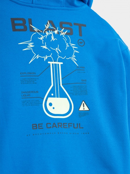 Джемпер 4F SWEATSHIRT 4FJSS23TSWSM0851-33S блакитний