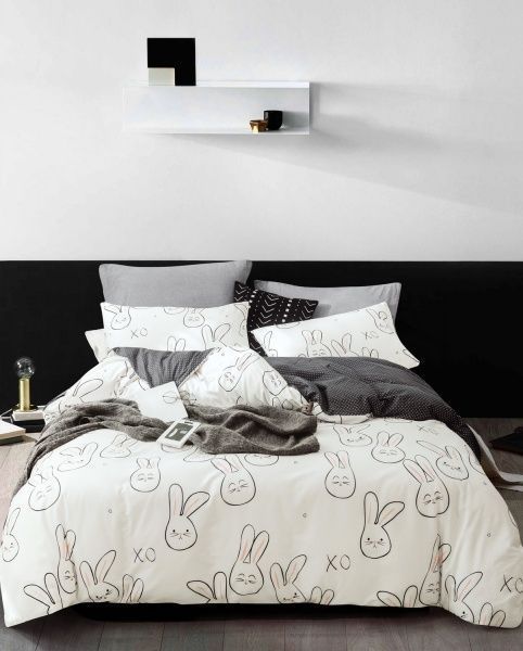 Комплект постельного белья Funny Rabbits 1,5 разноцветный 