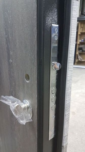 Двері вхідні Булат House-3 Вуличні дуб шале / графіт 2050x950мм ліві