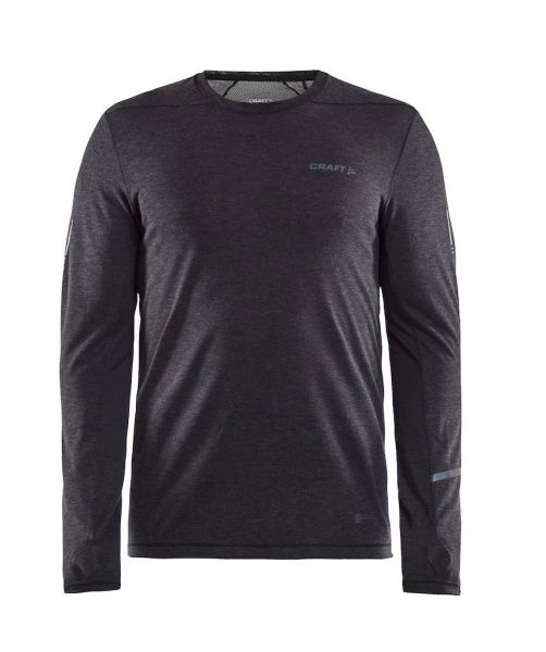 Термофутболка Craft SUBZ LS WOOL TEE M 1907712-998935 L чорний меланж