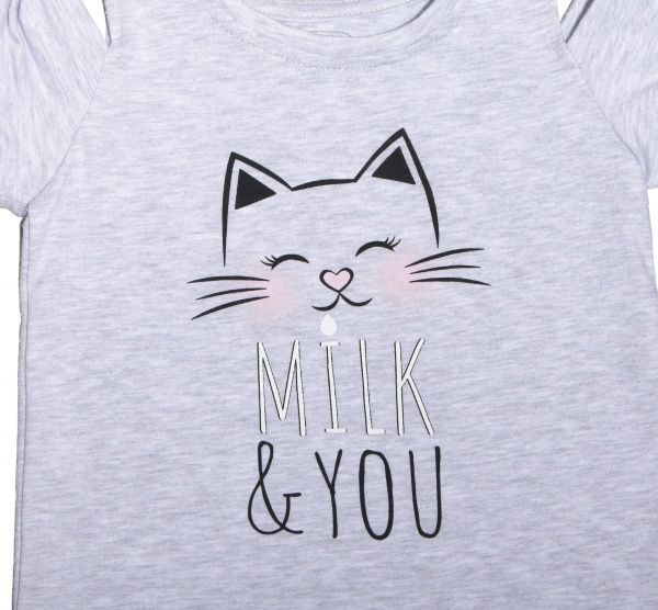 Комплект для дівчаток Фламінго р.92 сірий із чорним 895-428-4 