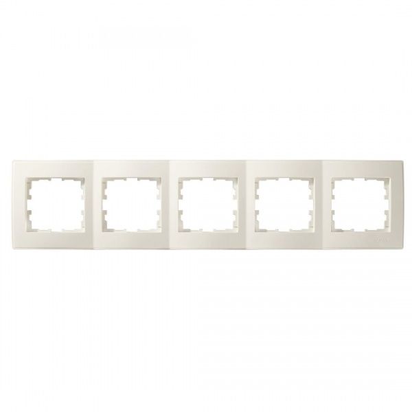 Рамка п'ятимісна Lezard Lesya горизонтальна кремовий 705-0300-150