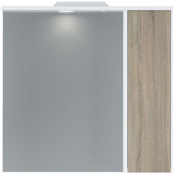 Зеркало со шкафчиком AM.PM M91MPR0751WF38 GEM S правый, 75 см, белый/дерево 