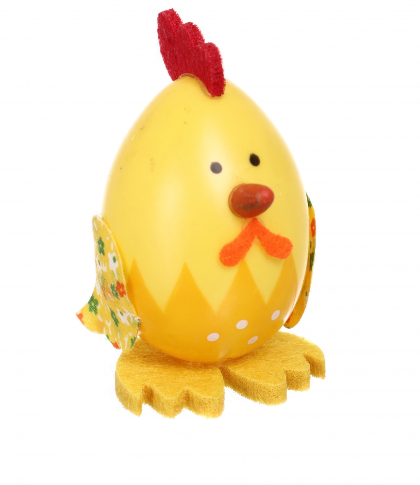 Декорация пасхальная Яйцо петушок в ассортименте 7,5х4 см (SD12-202660)