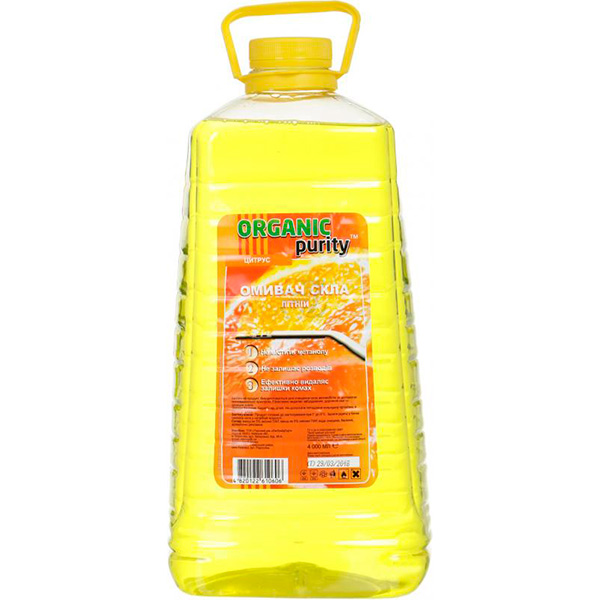 Омивач скла Organic purity Цитрус літо 4л 