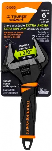 Ключ разводной кованый Comfort 150 мм Truper PET-6XA