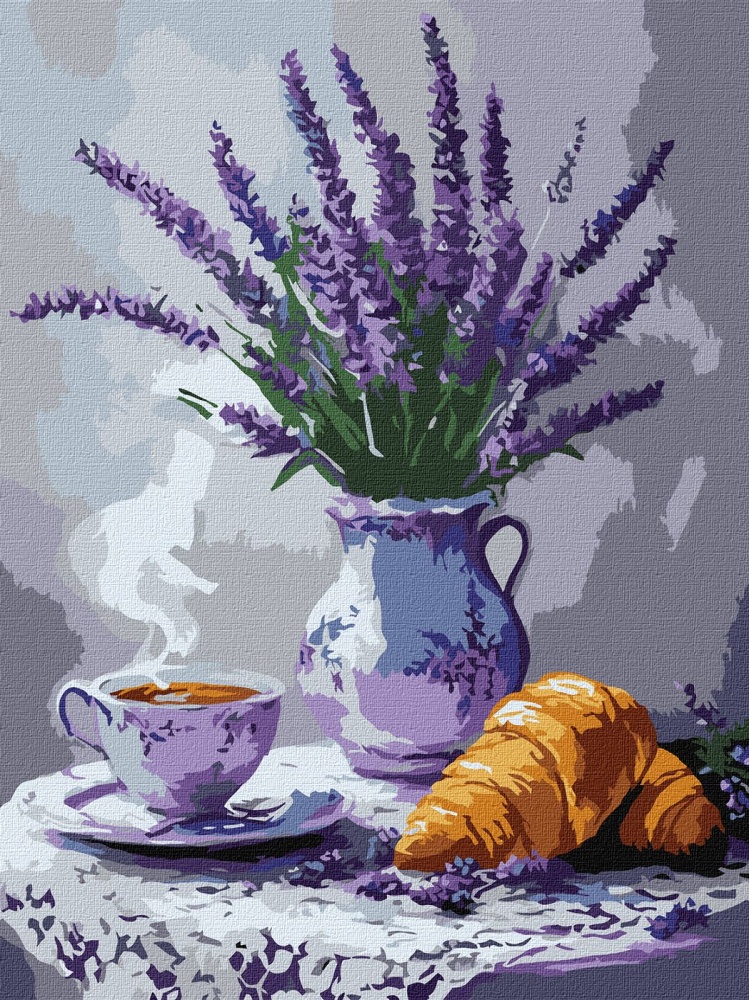 Картина по номерам Лавандовый натюрморт ©art_selena_ua 30х40 см Ideyka
