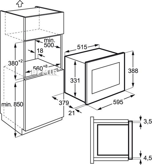 Встраиваемая микроволновая печь Electrolux EMT25203C