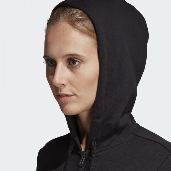 Джемпер Adidas W E LIN FZHD FL DP2417 р. S чорний