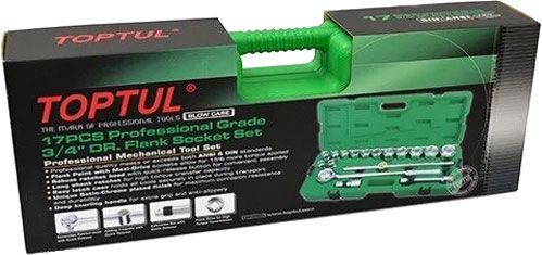 Набор головок торцевых Toptul 17 шт. GCAI1701