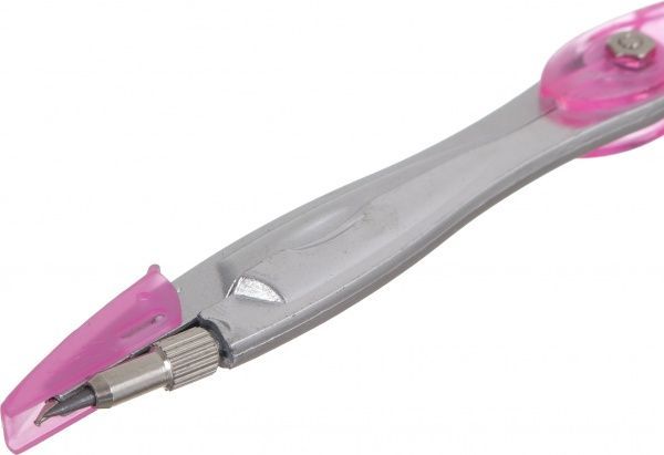 Циркуль металевий в компактному рожевому футлярі Nota Bene