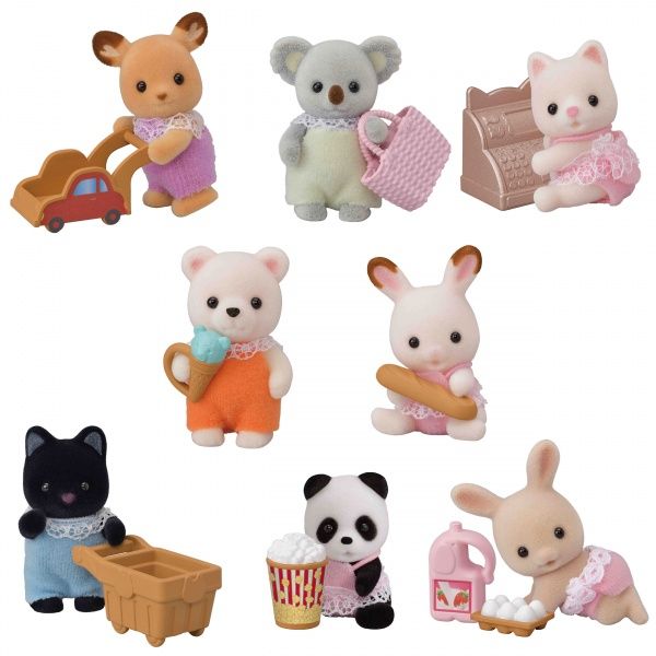 Игровой набор Sylvanian Families Фигурка Малыш на шоппинге 