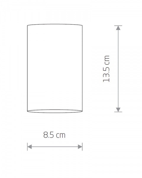 Светильник точечный Nowodvorski Alpha 15 Вт GU10 черный 8363 