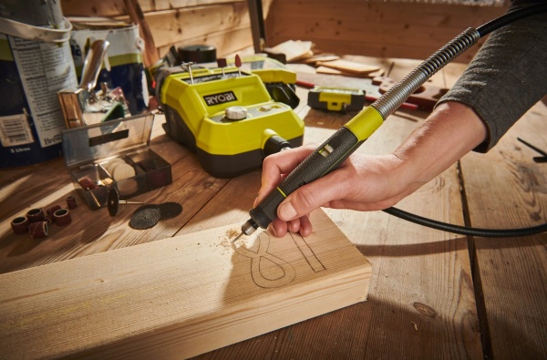 Акумуляторна пряма шліфмашина RYOBI ONE+ R18RT-0