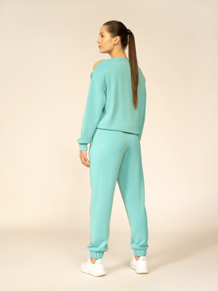 Штани 4F TROUSERS FNK F212 4FAW22TFTRF212-35S р. S бірюзовий