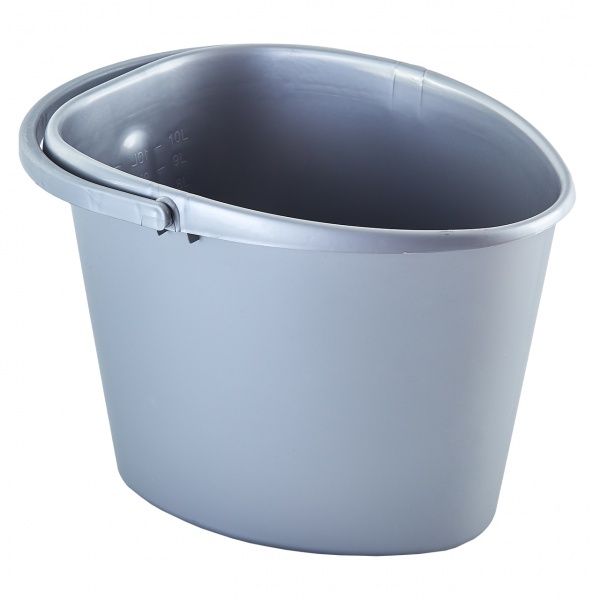 Ведро Алеана серцевидное серое 10 л 