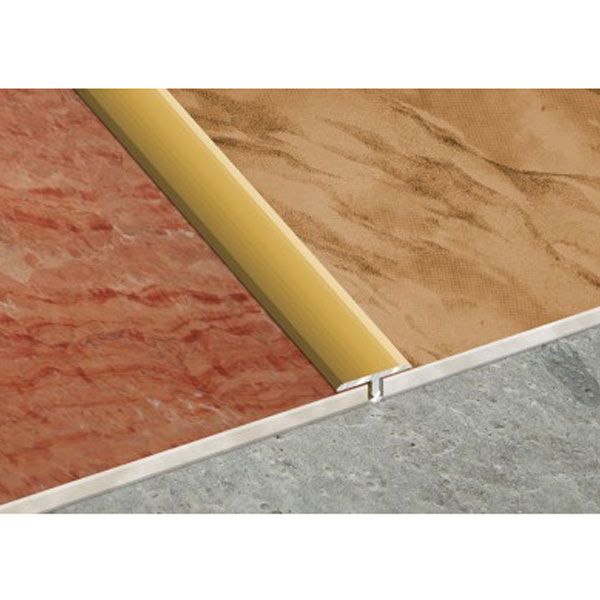 Порожек алюминиевый АТ-18 анодированный тавровый TIS 2700 мм серебро