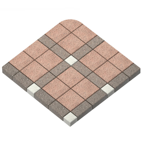 Плитка тротуарна Ф'южн 100x100x60 мм гарбо