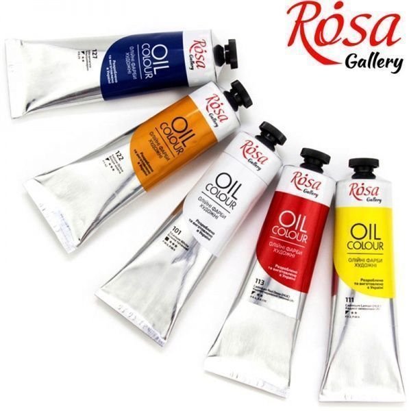 Краска масляная Белила титановые 3263101 100 мл ROSA Gallery