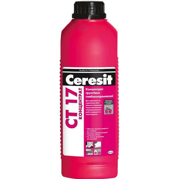 Ґрунтовка глибокопроникна Ceresit CT 17 концентрат (1:5) 1 л