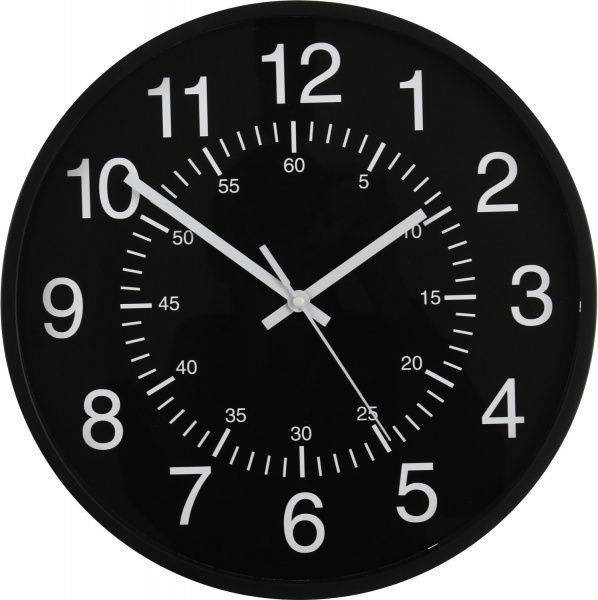 Часы настенные Timer 30,5x4,1 см черный