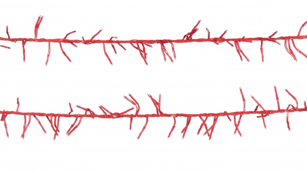 Электрогирлянда линейная Фейерверк красный LDFC200-R-E встроенный светодиод (LED) 200 ламп 2 м 