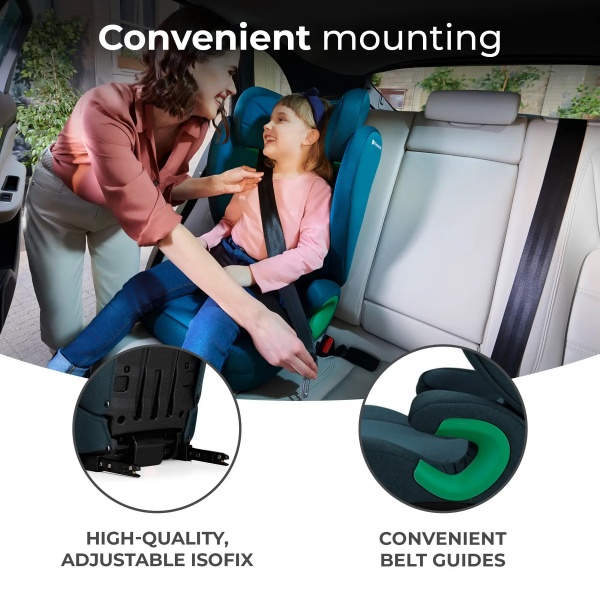 Автокрісло-бустер Kinderkraft Junior Fix 2 i-Size синій KCJUFI20BLU0000