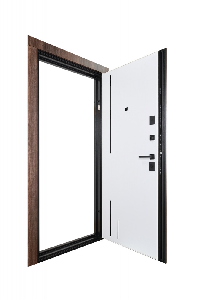 Дверь входная Abwehr MG3 (557+558) 086 Л (ДТБ + СМБ) NEW белый супермат 2050х860 мм левая