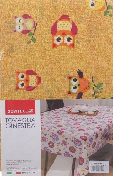Скатерть Ginestra 140x180 см желтый Gemitex 