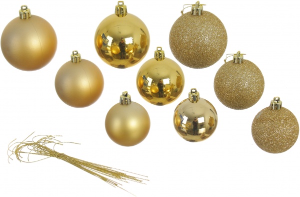 Набор елочных шаров d 50/60/70 мм в ассортименте 36 шт./уп.