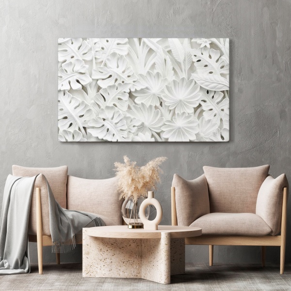 Картина на холсте Лепнина из цветов 80x110 см WS Holst 21804202311 